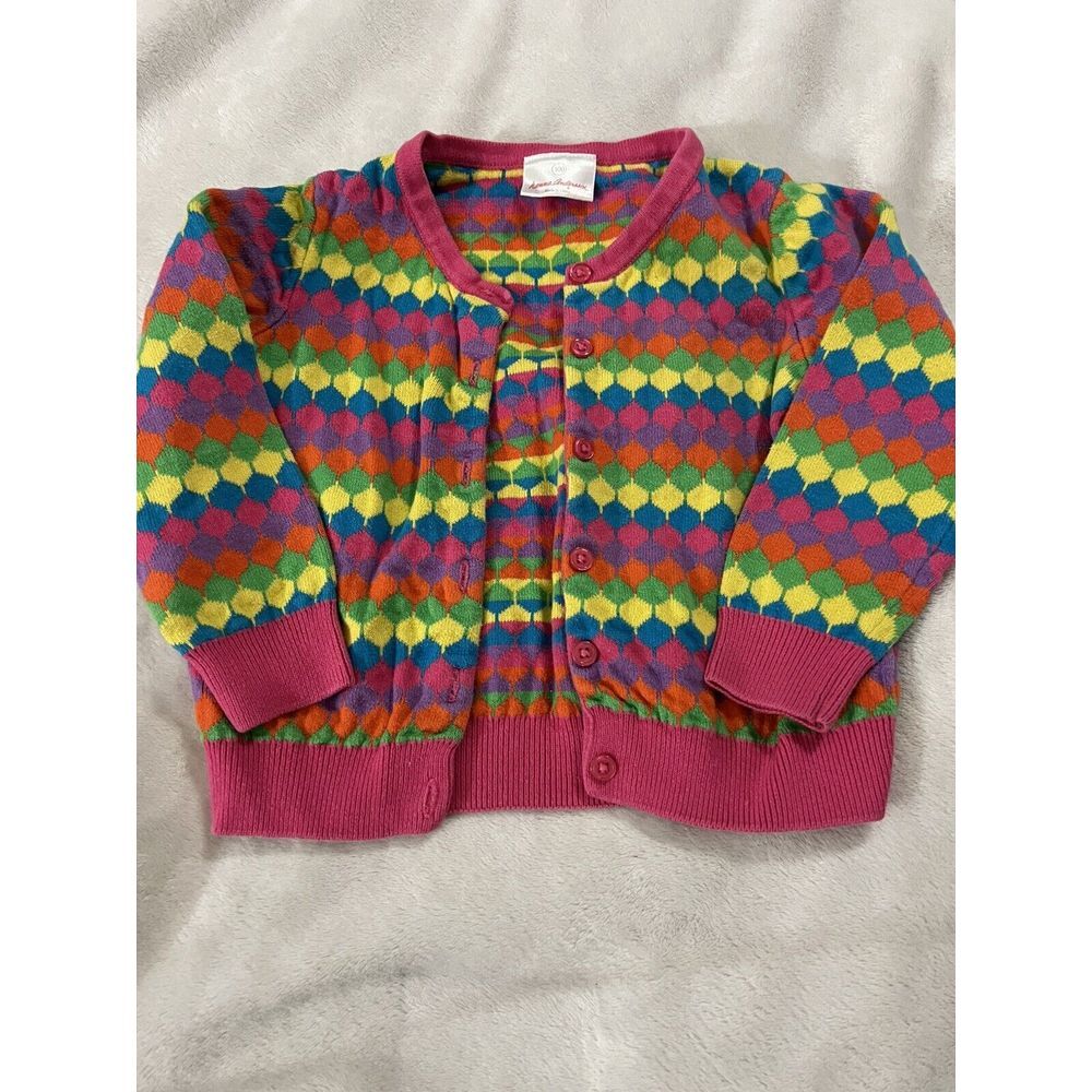 Hanna Andersson Size 4 (100) Bright Color‎ Cardigan Sweater